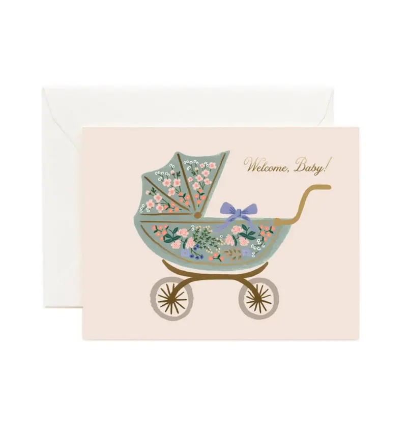 Floral Baby Card