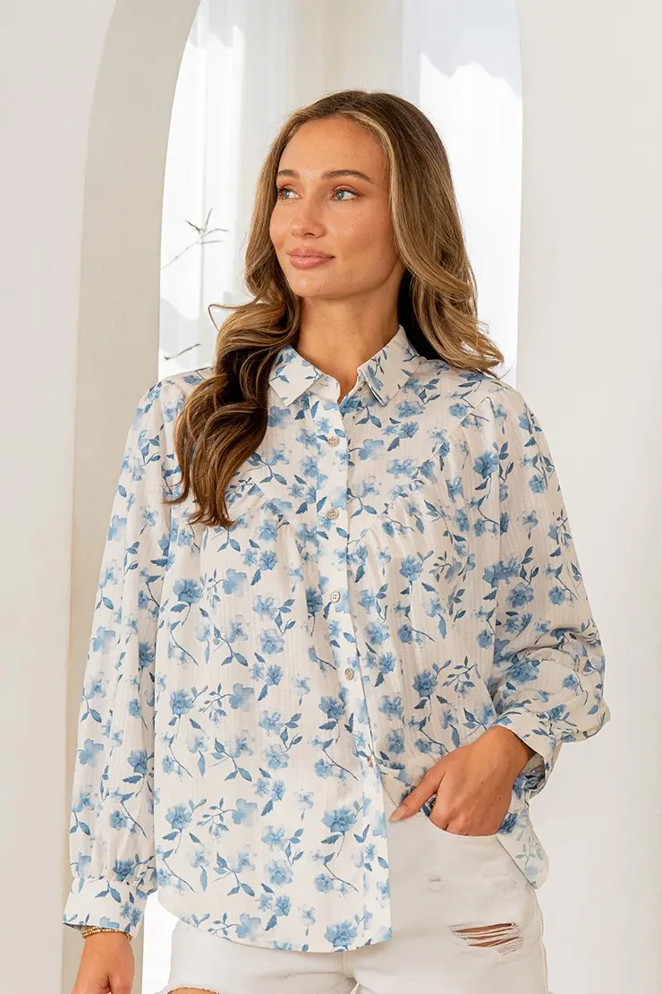 Floral Button Down Top