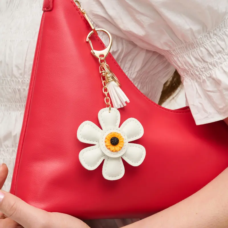 Floral Keychain Charm
