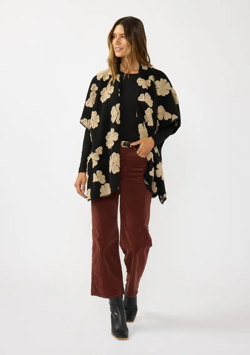 Floral Lane Poncho