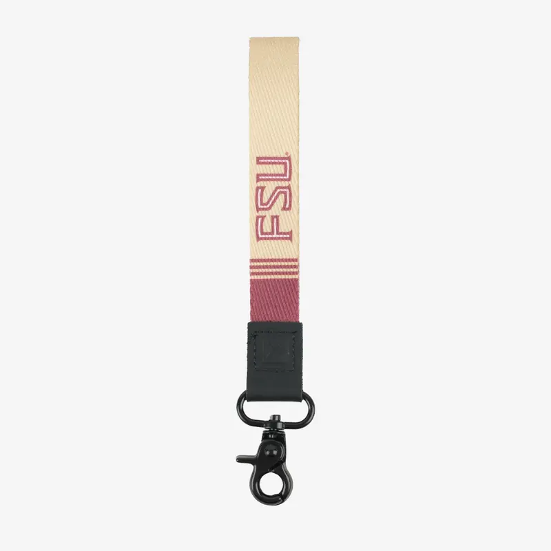 Florida State Stripe - Wristlet Keychain