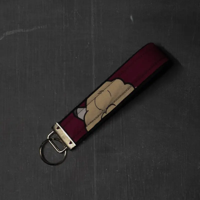 Fob Key Chain Handle in Alpaca Butts