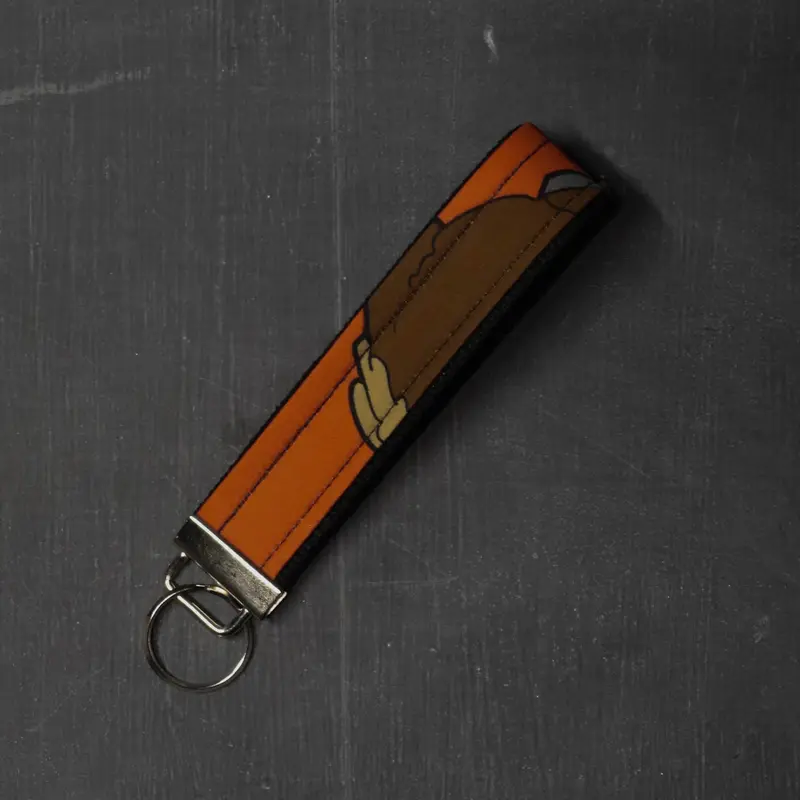 Fob Key Chain Handle in Bison Butts