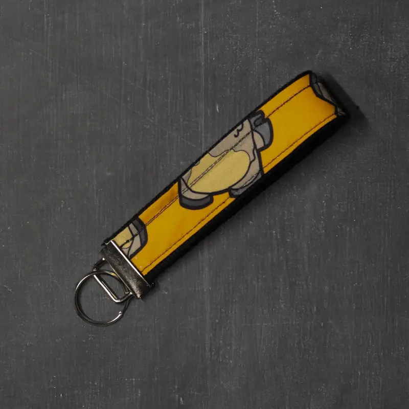 Fob Key Chain Handle in Goat Butts