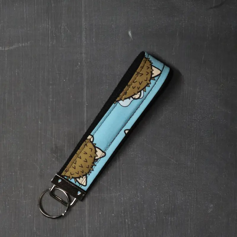 Fob Key Chain Handle in Hedeghog Butts