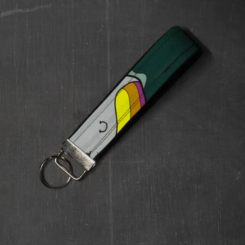 Fob Key Chain Handle in Narwhal Faces