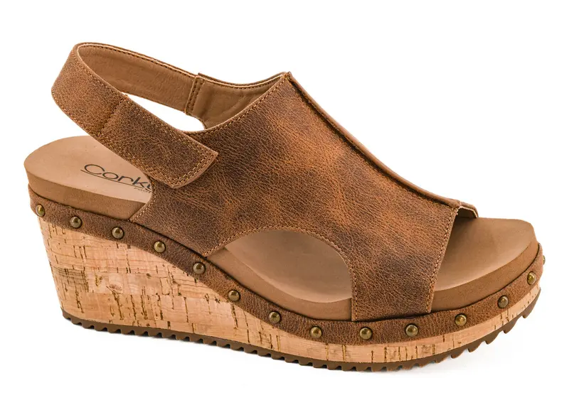 For Keeps Rust Wedge by Corkys - Final Sale