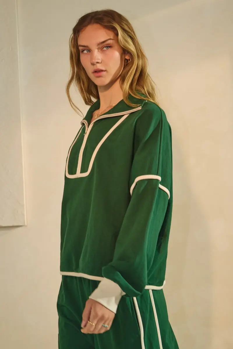 French Terry Pullover Top - FINAL SALE