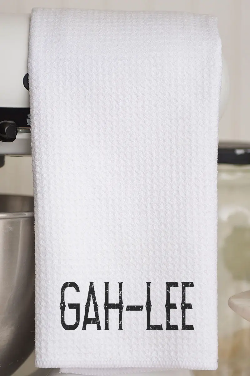 Gah-lee Waffle Kitchen Towel