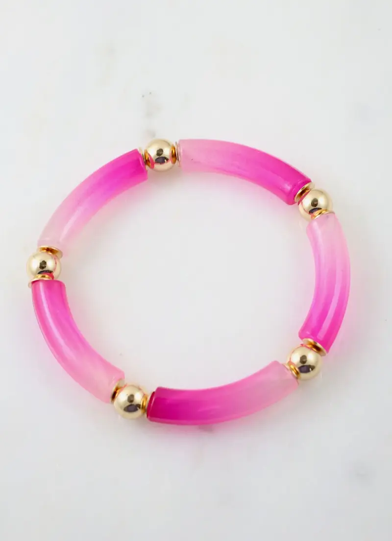 Galaxy Tube Bracelet Pink