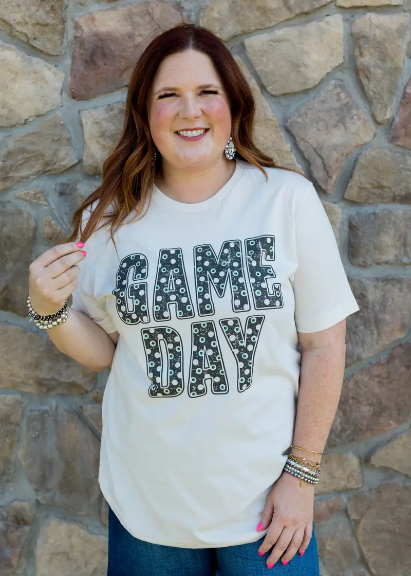 Game Day Polka Dot Boujee Tee