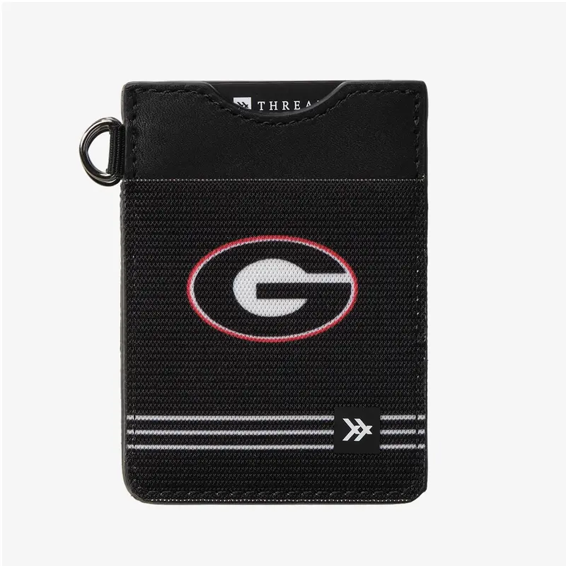 Georgia Black - Vertical Leather Wallet
