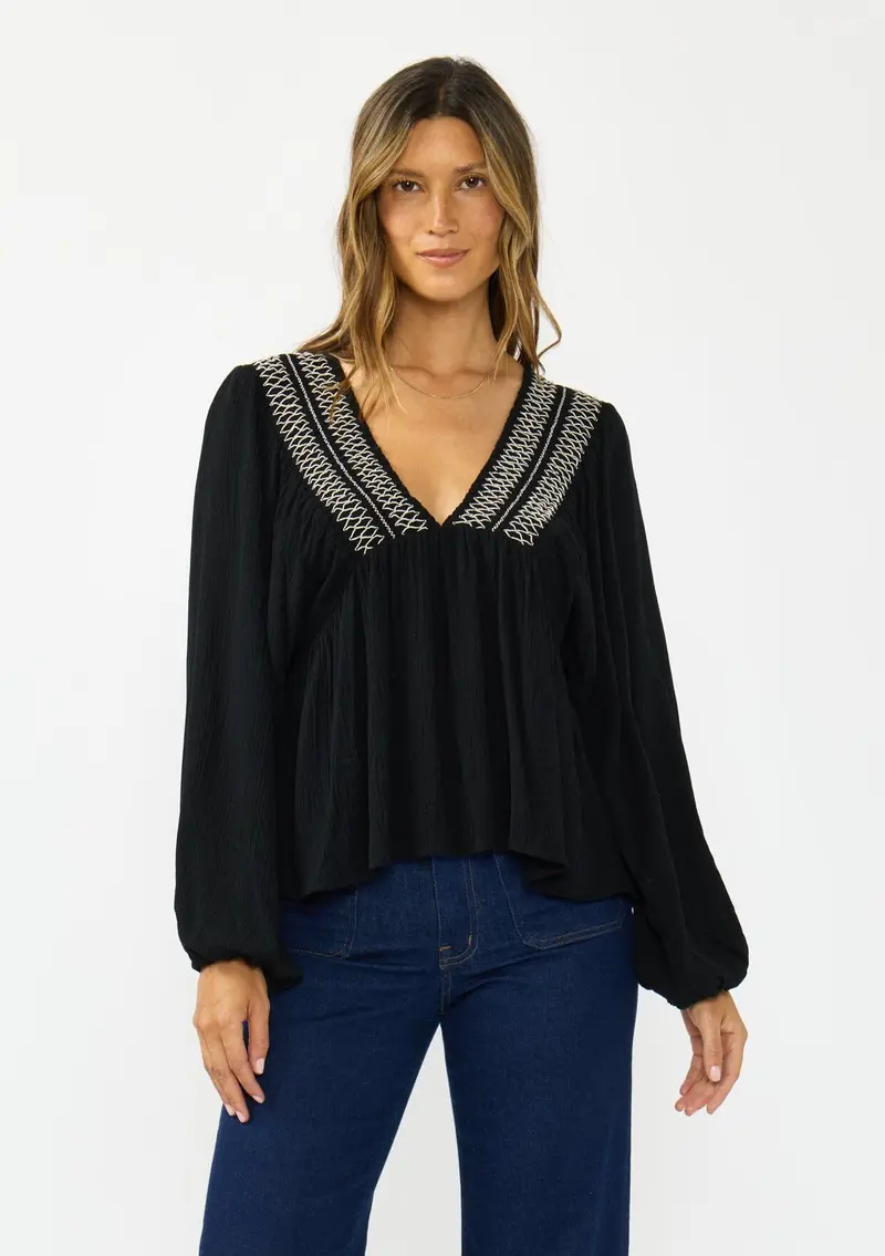 Georgia Smocked Top