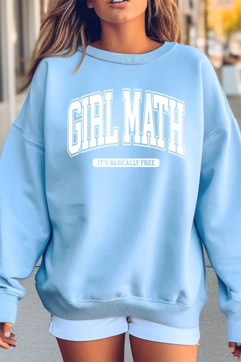 Girl Math Heavy-weight Crew Sweatshirt