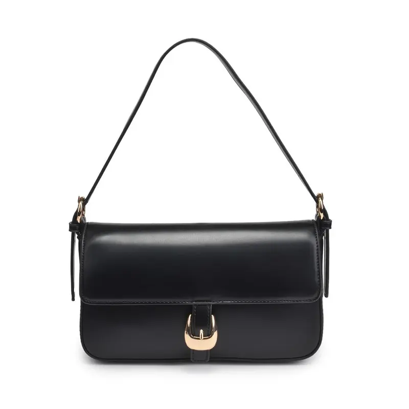 Gloria - Smooth Vegan Leather Shoulder Bag
