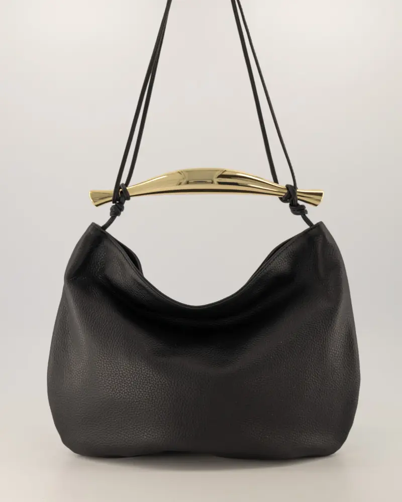 Gold Accent Handle Bag (in 3 colors)