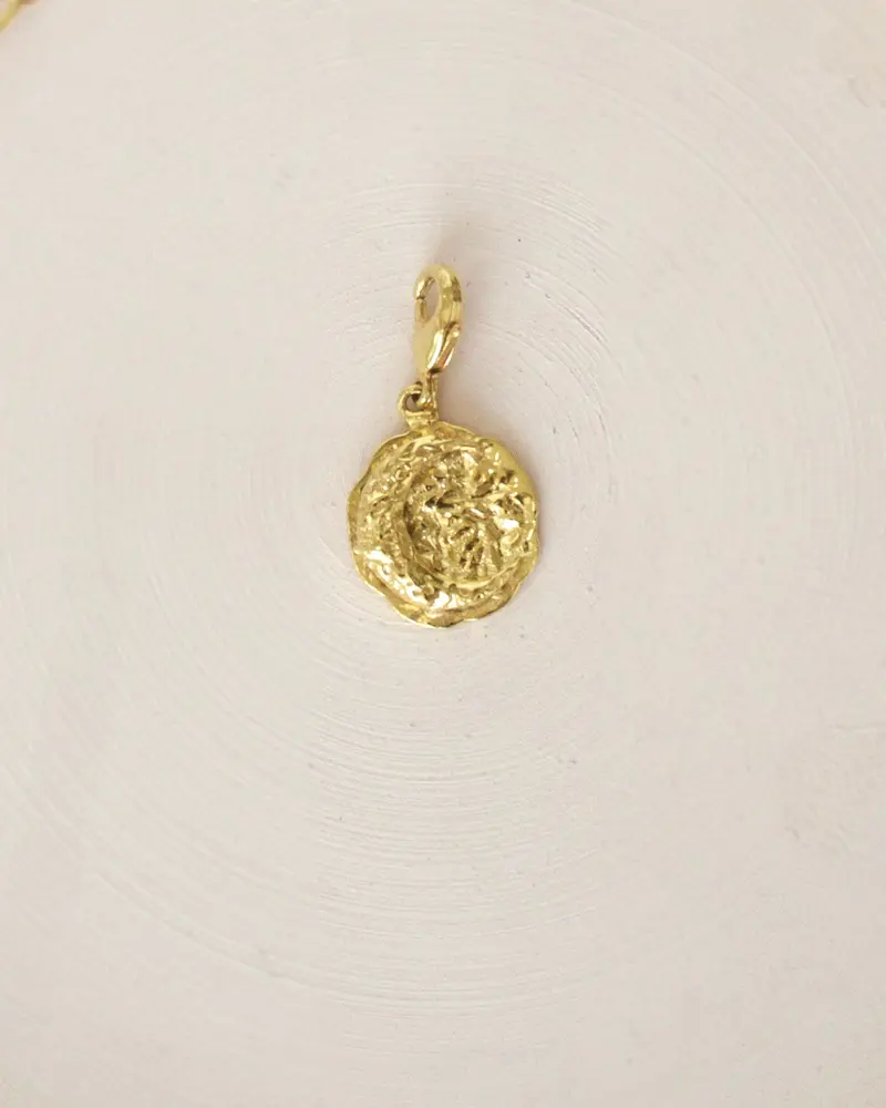 Gold Brass Crescent Moon Pendants/Charm