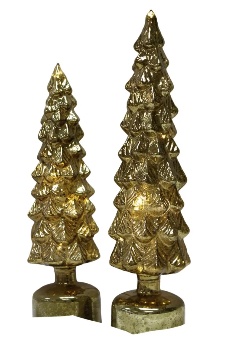 Gold Spinning Glass Tree by Trade Large
