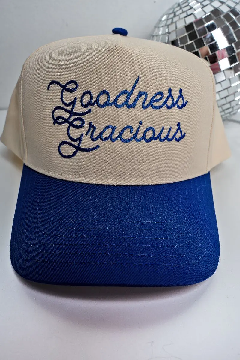 Goodness Gracious Embroidered Five Panel Twill Cap