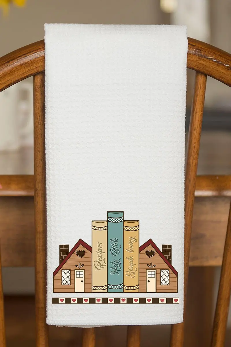 Grandma's House Waffle Kitchen Towel