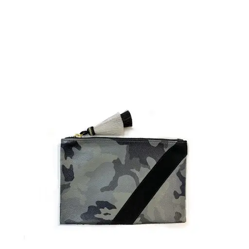 Granite Camo Small Pouch With Tassel