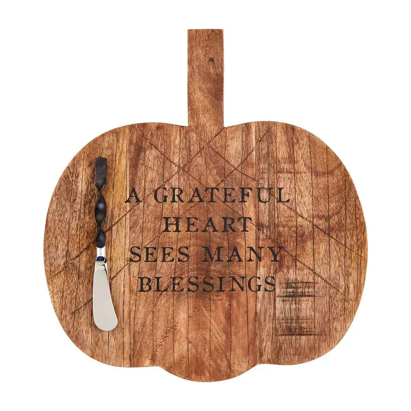 Grateful Heart Serving Board Set by Mudpie