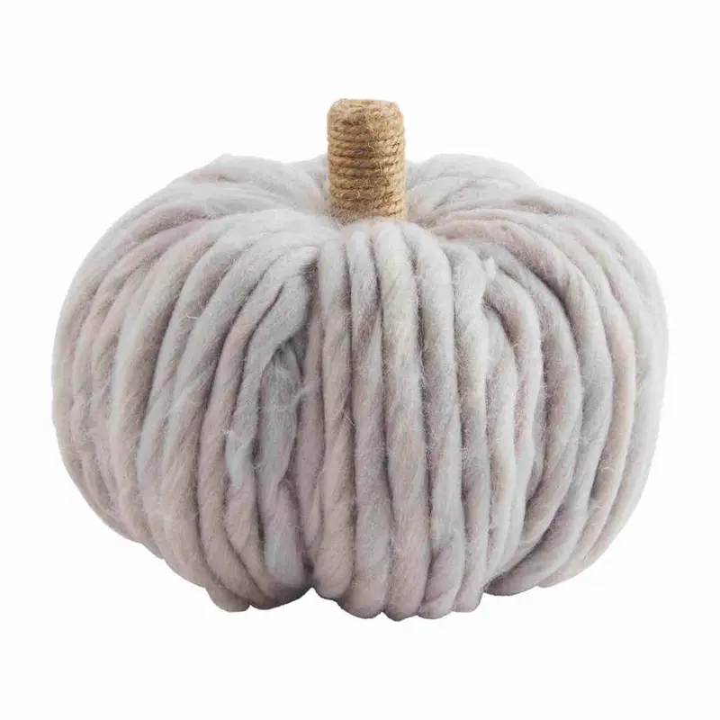 Gray Chunky Pumpkin Sitter by Mudpie