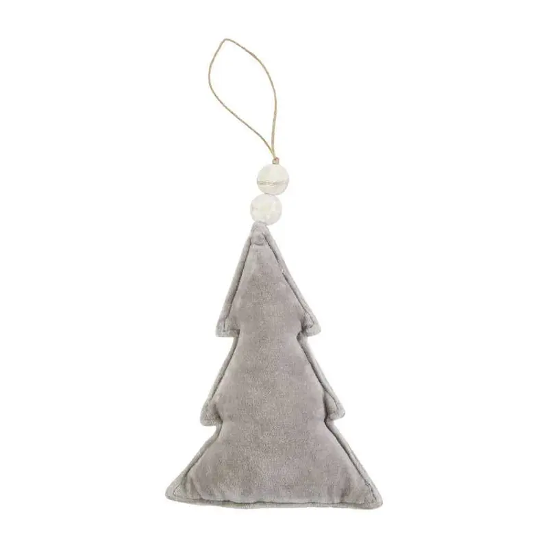 Gray Tree Velvet Ornament by Mudpie