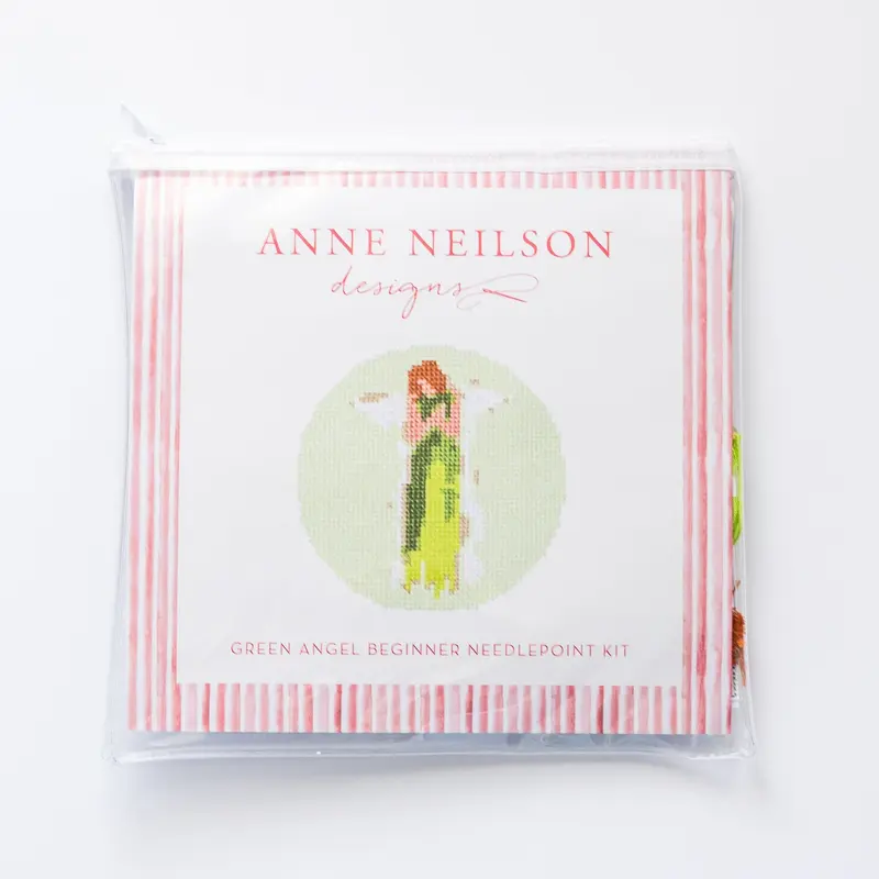 Green Angel Beginner Needlepoint Kit