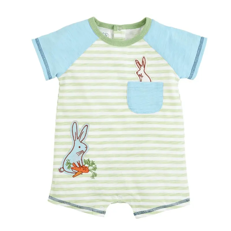 Green Bunny Shortall by Mudpie 3-6 Months