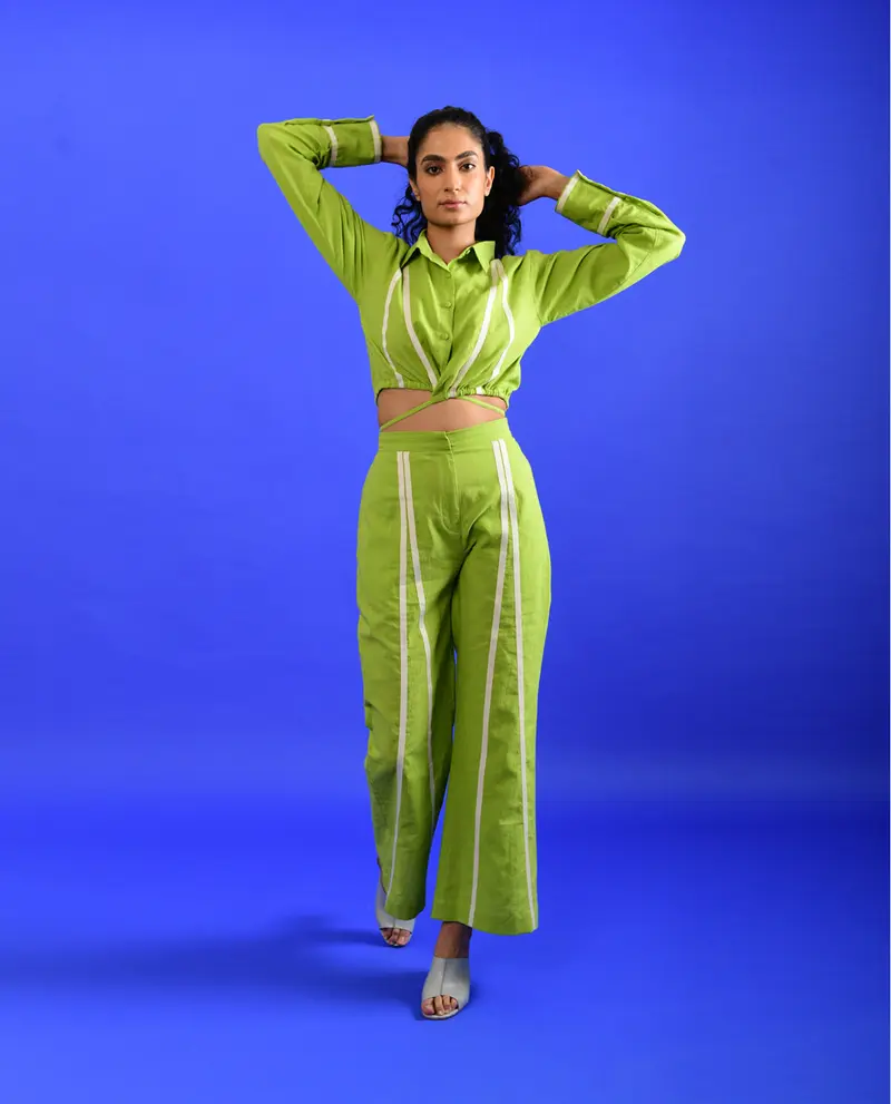 Green Cotton Co-ord Set