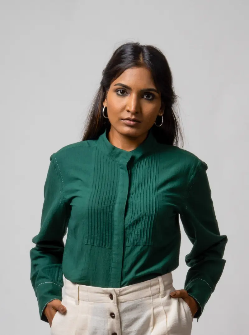 Green Cotton Shirt