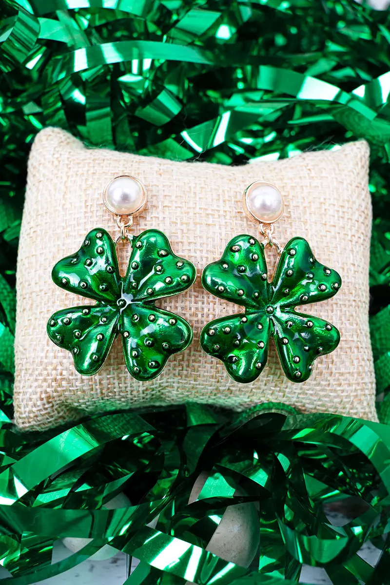 Green Irish Spirit Earrings