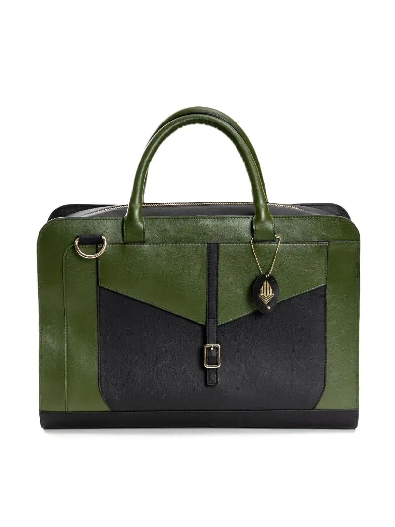 Green Office Wear Laptop Bag