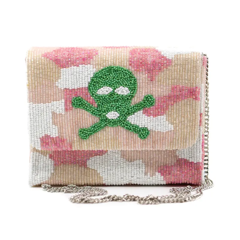 Green Skull Shoulder Bag