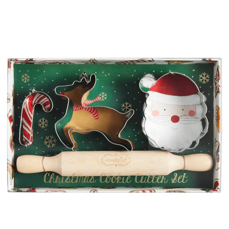 Green Xmas Cookie Cutter Set
