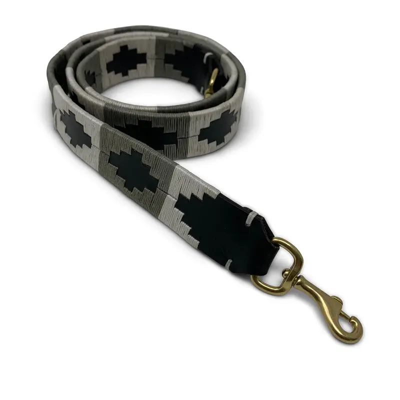 Grey and White Polo Wrap Strap