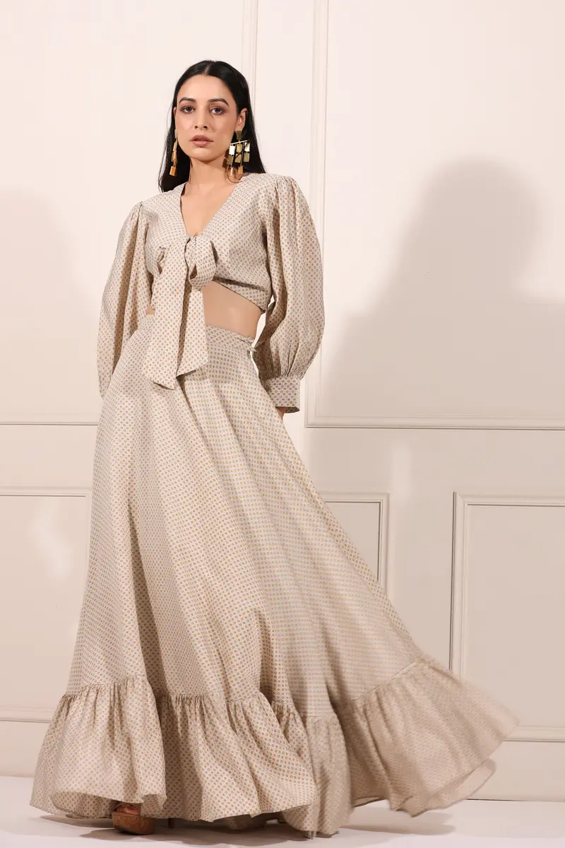 Grey Polka Co-ord Set