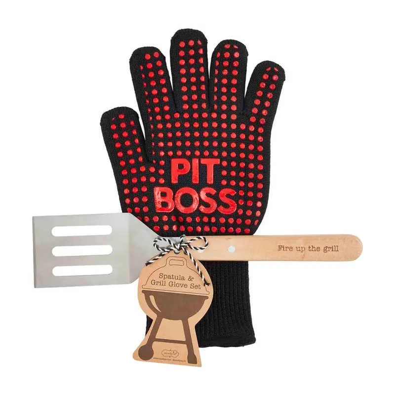 Grill Glove And Spatula Set