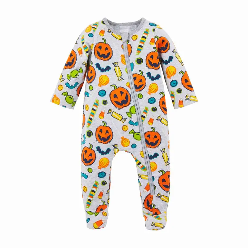 Halloween Printed Sleeper by Mudpie 6-9mo