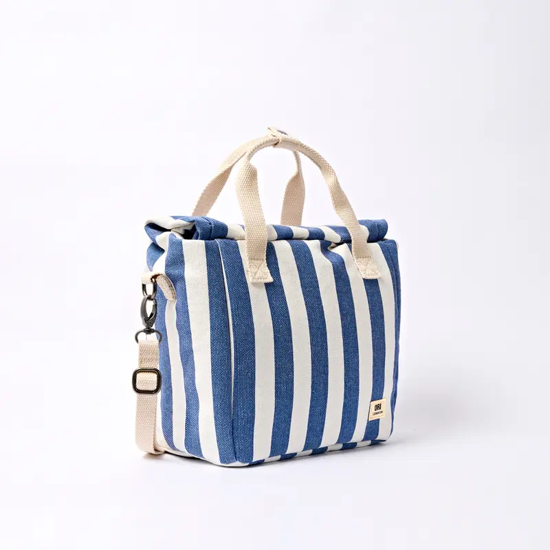 Hampstead Lunch Bag in Denim Stripe