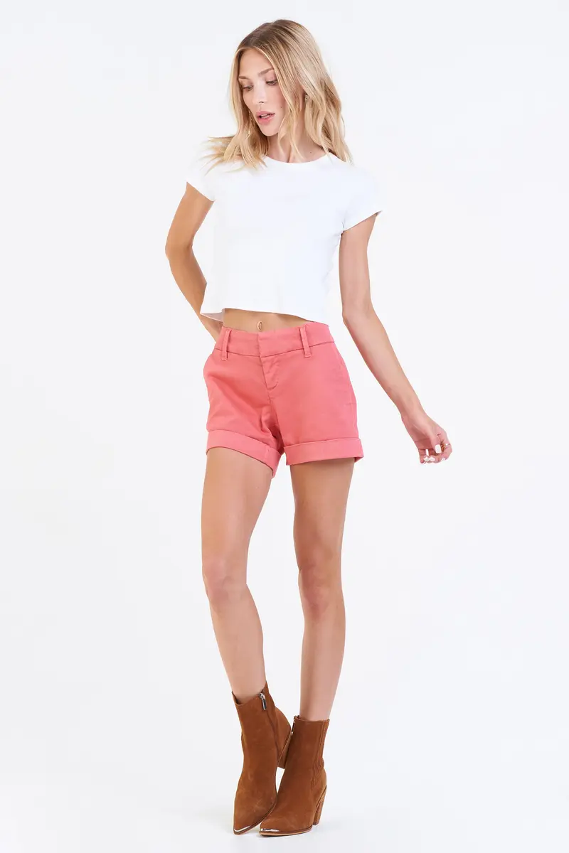 Hampton Mid Rise Shorts Raspberry Sorbet