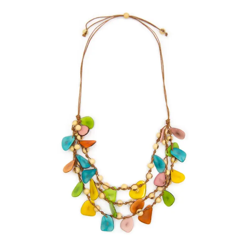 Hand Tied 3-Strand Necklace