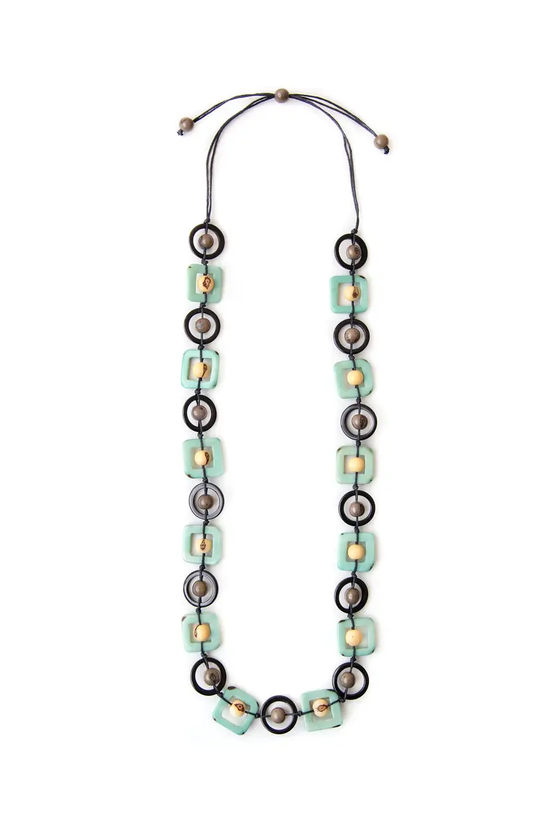 Handcrafted Small Squares Necklace