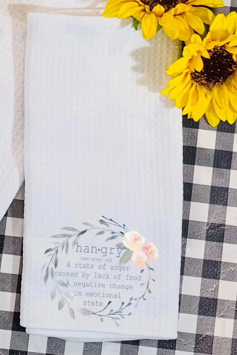 Hangry Waffle Kitchen Towel