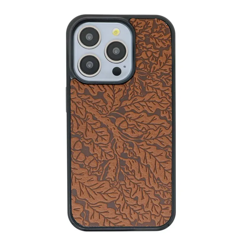 HAPPY EXTRA, iPhone Case, Oak Leaves, Saddle