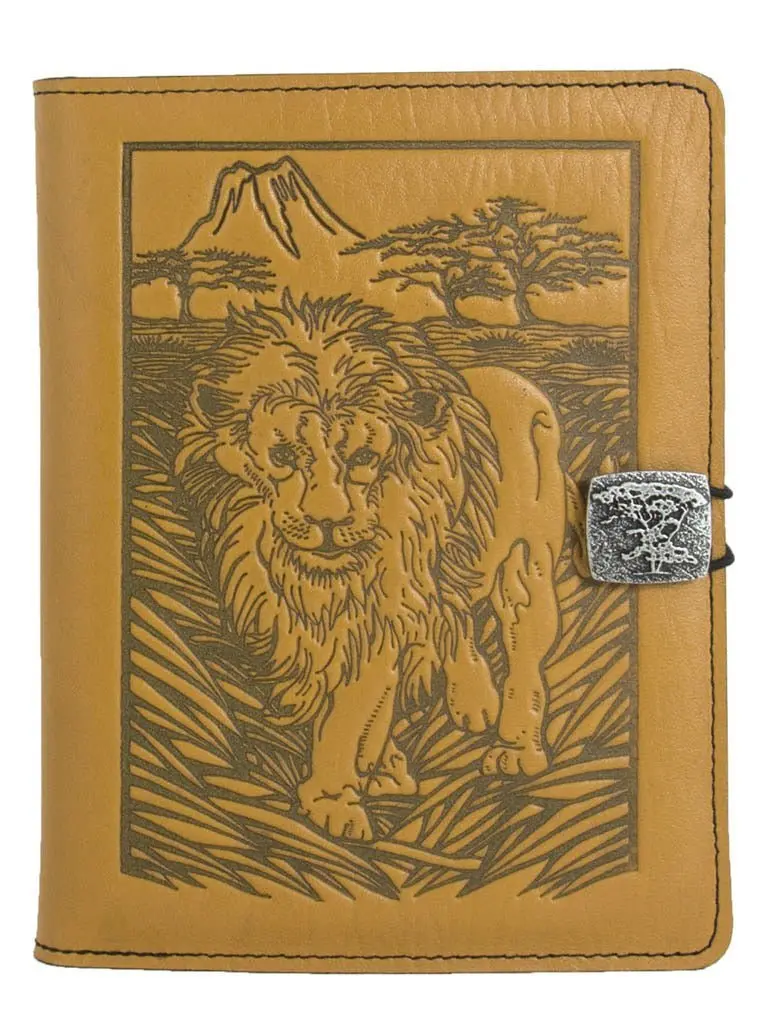 HAPPY EXTRA, Leather Cover for Kindle e-Readers, Lion