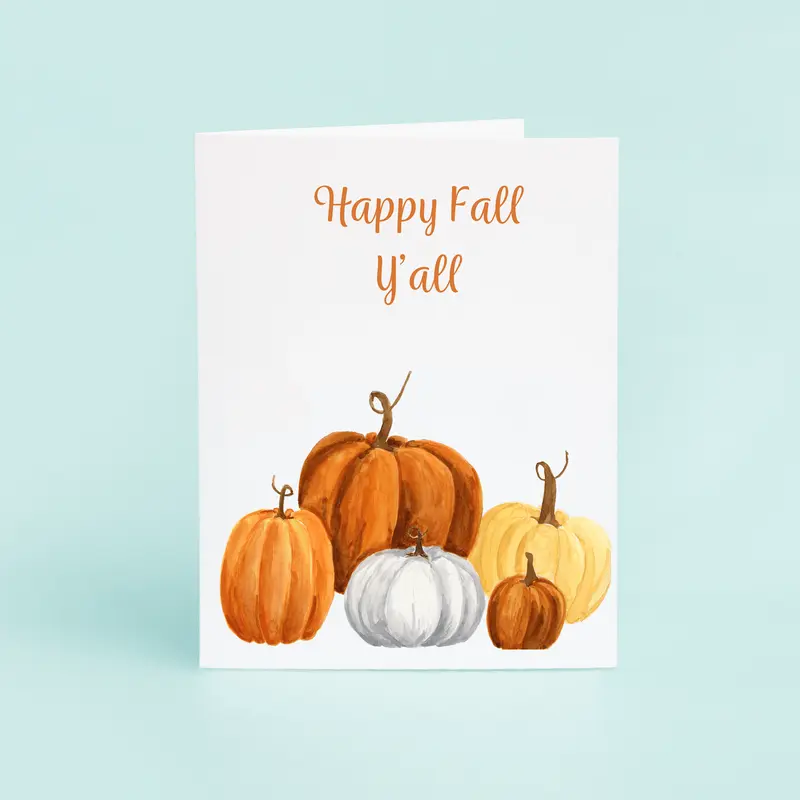 Happy Fall Y'all Card