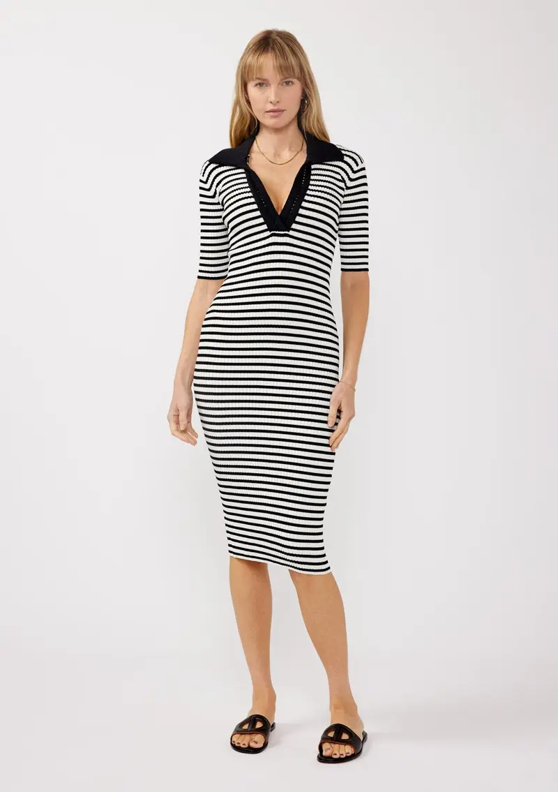 Harbor Bound Striped Midi Dress