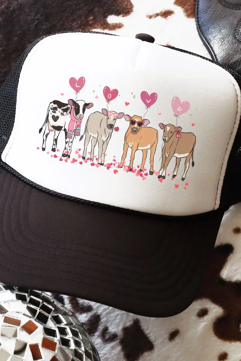 Heifer Love Foam Mesh Back Trucker Cap